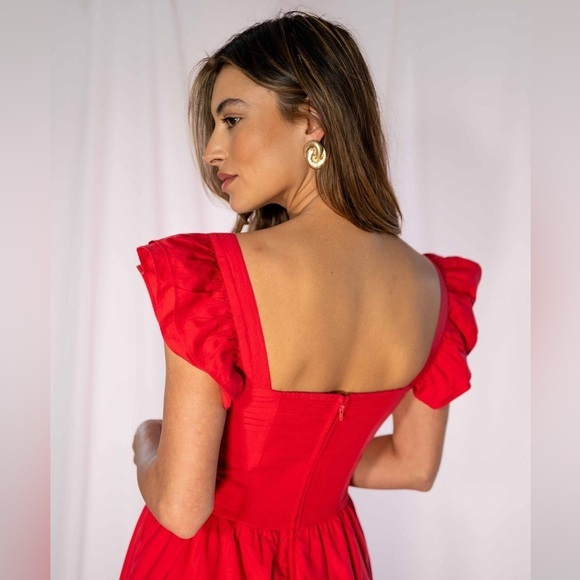 TIMELESS LONDON Briar‎ Red Dress - Picture 3 of 8